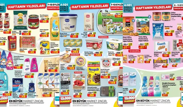 A101 Haftanın Yıldızları kataloğunu açıkladı: Stok yaptıracak indirimler