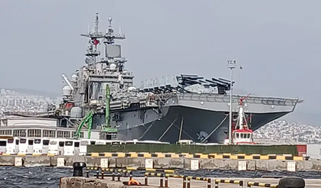 ABD Donanmasına ait USS WASP, İzmir Limanı’nda!