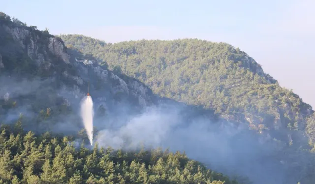 Muğla'da orman yangını 20'nci saatinde: Müdahale sürüyor