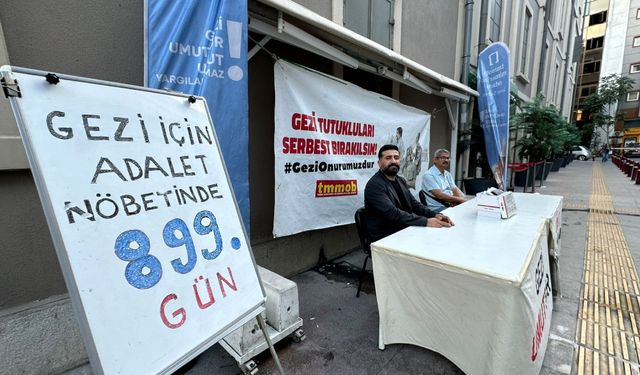 İzmir'de 900. gün çağrısı: Gezi için adalet nöbetine devam