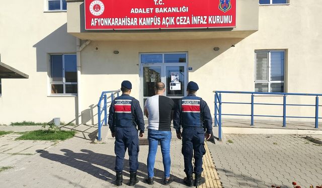 3 ayrı suç kaydı bulunan şahıs Afyon'da yakalandı