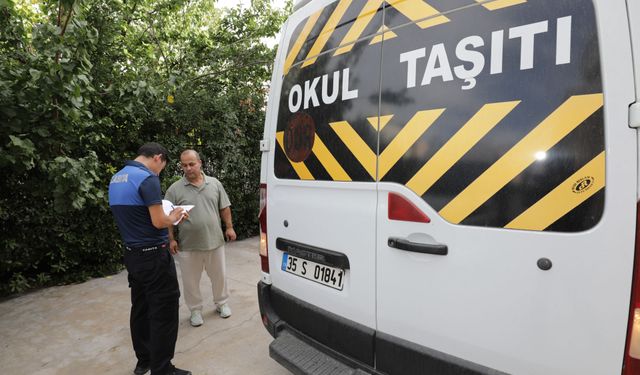 Narlıdere'de servislere denetim: Öğrencilerin güvenli ulaşımı temel esas