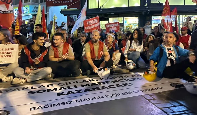 Soma madencileri açlık grevinde: İzmir’den güçlü destek