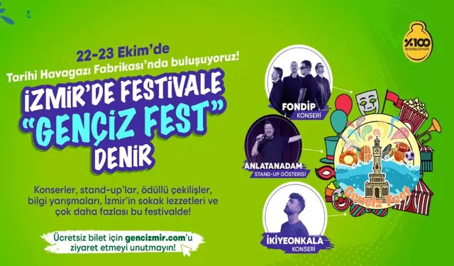 İzmir'de gençlere özel festival: Biletler ücretsiz