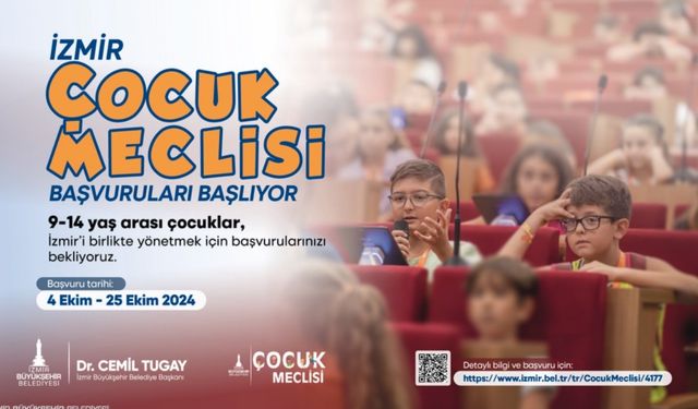 İzmir Çocuk Meclisi başvuruları başladı: Son başvuru tarihi 25 Ekim