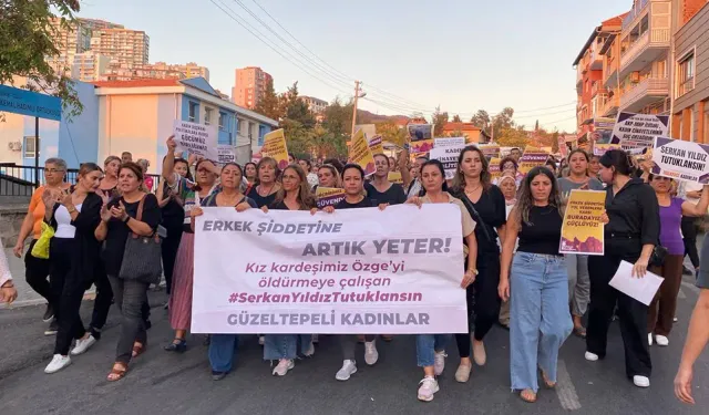 İzmir’in dört bir yanından kadına şiddete tepki: Bu karanlığı mücadelemizle yıkalım!