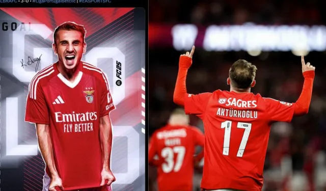 Kerem Aktürkoğlu, Benfica forması ile ilk yarıda hat trick yaptı