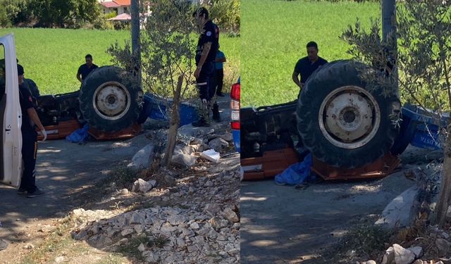 Muğla'da traktör devrildi: 1 ölü