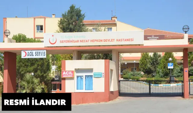 Seferihisar Necat Hepkon Devlet Hastanesi kantin, büfe ve çay ocağı yerinin kiraya verilmesi