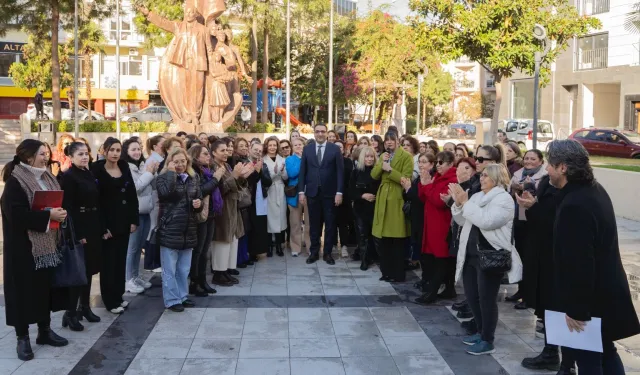 Balçova'da kadın cinayetlerine tepki: Yerel yönetim eşitlik belgesi imzalandı