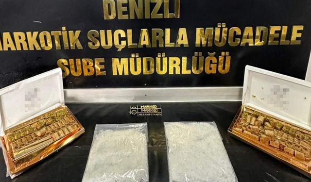 Denizli'de akılalmaz olay: Tatlı kutularından uyuşturucu çıktı