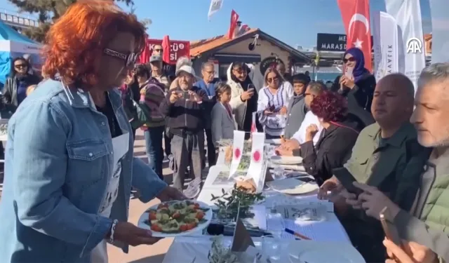 En lezzetli zeytinyağlı ev yemekleri Ayvalık'ta yarıştı