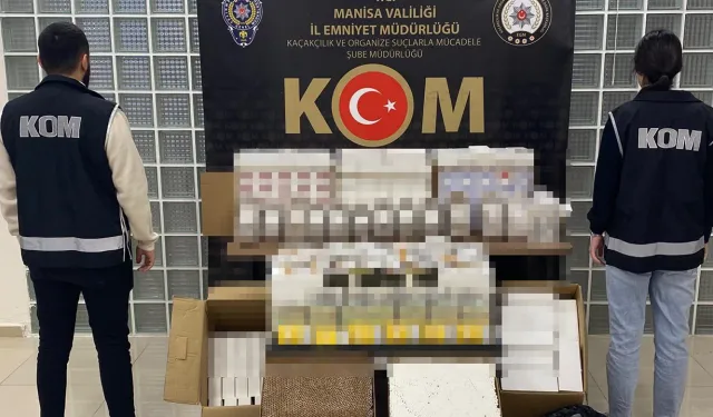 Manisa'da eş zamanlı kaçak sigara operasyonu