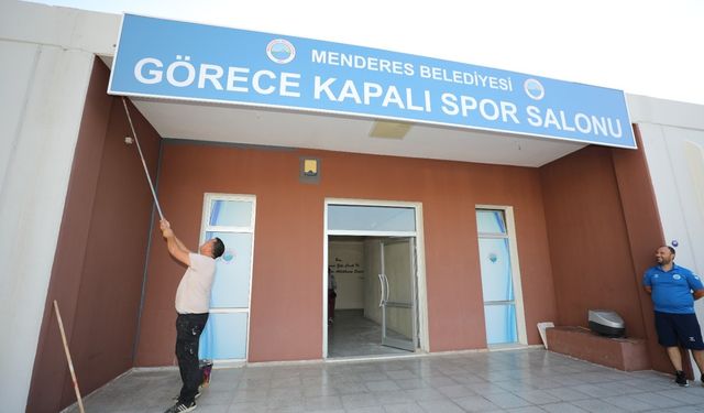 Menderes'in spor merkezinde hummalı çalışma: Baştan aşağı yenilendi