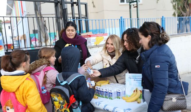 Güzelbahçe'de öğrencilere sağlıklı destek: Süt, poğaça, kuruyemiş ve meyve dağıtılacak