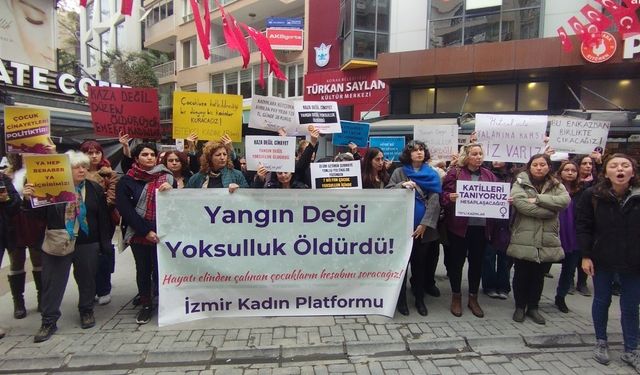 İzmir Kadın Platformu'ndan iktidara tepki: 5 kardeşin ölümünden siz sorumlusunuz