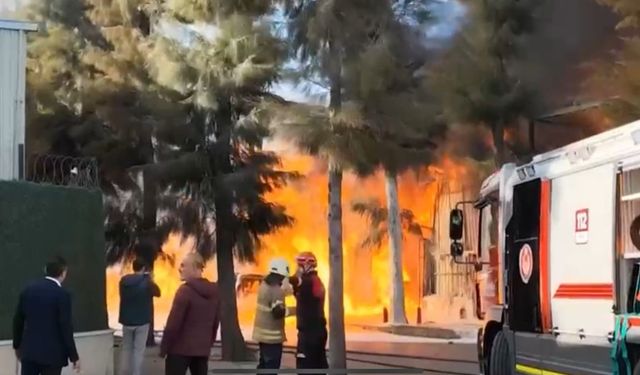 İzmir Çiğli'de bir kimya fabrikasında yangın çıktı: Müdahale ediliyor