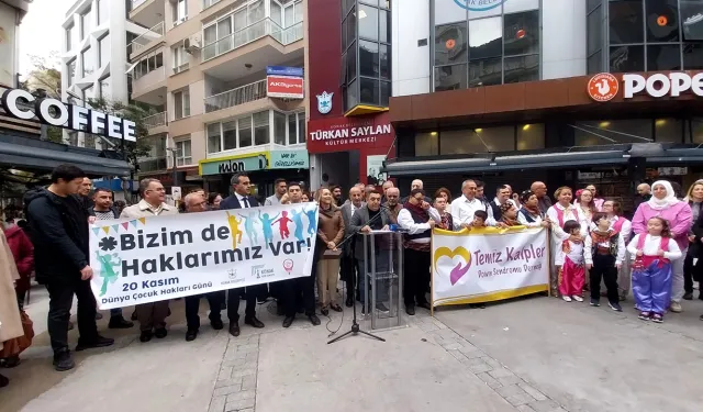 Konak'ta Dünya Çocuk Hakları günü: Çocukların hayallerinin ellerinden alınmadığı bir Türkiye için çalışacağız