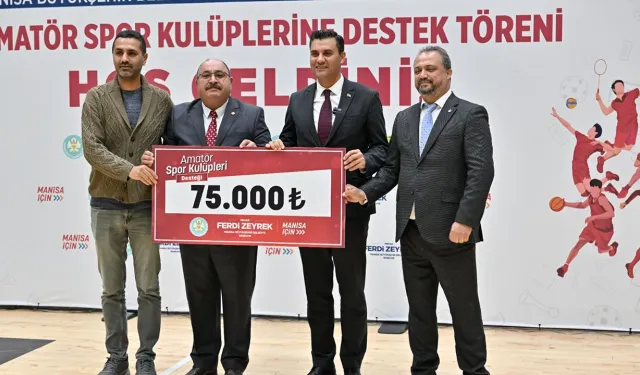 Manisa'da amatör spor kulüplerine 4 milyon liralık destek