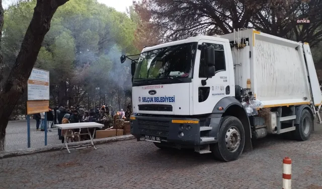 Selçuk'ta Meryem Ana direnişi sürüyor: Belediyenin araçları otopark girişini kapattı