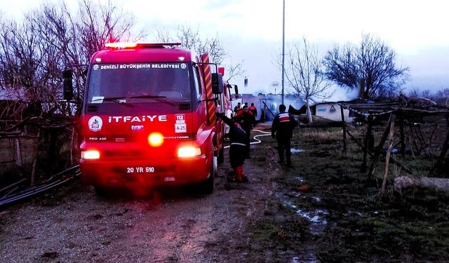 Denizli'de bağ evinde yangın: Yaşlı kadın hayatını kaybetti