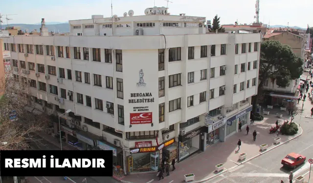 Bergama Belediye Başkanlığı Taşınmaz Kira İhale İlan