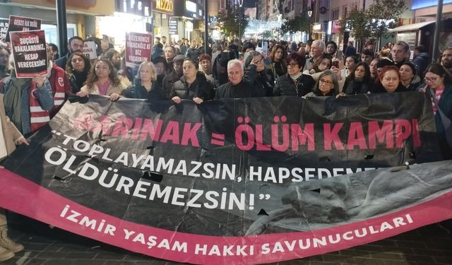 İzmir'de ‘katliam yasasına’ karşı yürüdüler: Hiçbir hayvanı kanlı ellerinize teslim etmeyeceğiz!