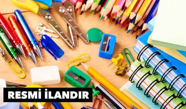 Eğitim yardımı için 23 kalem kırtasiye malzemesi alımı
