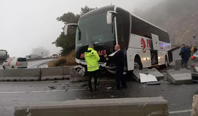 Muğla'da yolcu otobüsü kazası: 5 kişi yaralandı