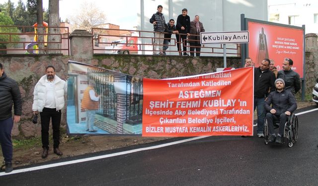 Pehlivan'a pankartlı Kubilay protestosu: Bizler Mustafa Kemal'in askerleriyiz!