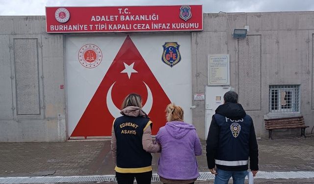 12 yıl 6 ay hapis cezası vardı: Balıkesir'de yakalandı