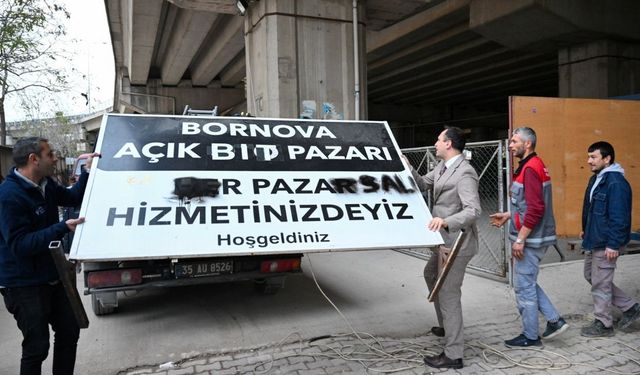 Bornova Belediyesi köprüaltı pazarı için yeni planlama başlattı