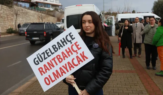 Güzelbahçe’de imar rantı protestosu: Biz sizden korkmuyoruz