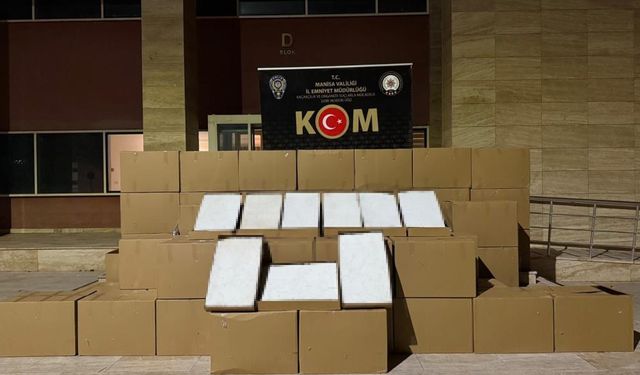 Manisa'da operasyon: 1 milyon 425 bin adet kaçak sigara yakalandı