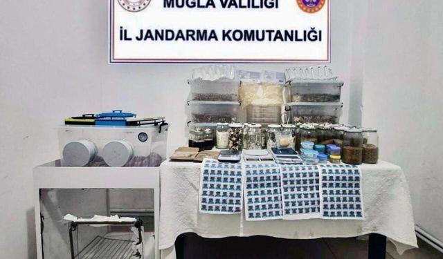 Muğla’da uyuşturucu operasyonu: Üretim laboratuvarı ele geçirildi