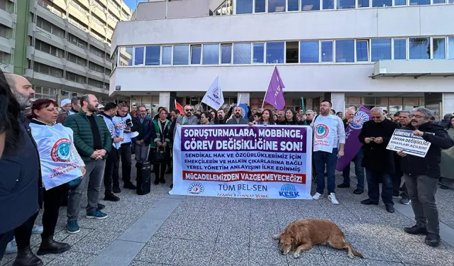 Sendika, İZSU’daki görevinden el çektirilen Islakoğlu için toplandı: Mücadelemiz sürecek