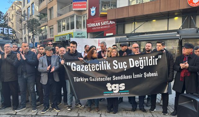 İzmirli gazetecilerden gözaltı kararlarına tepki: Özgür basın susturulamaz!