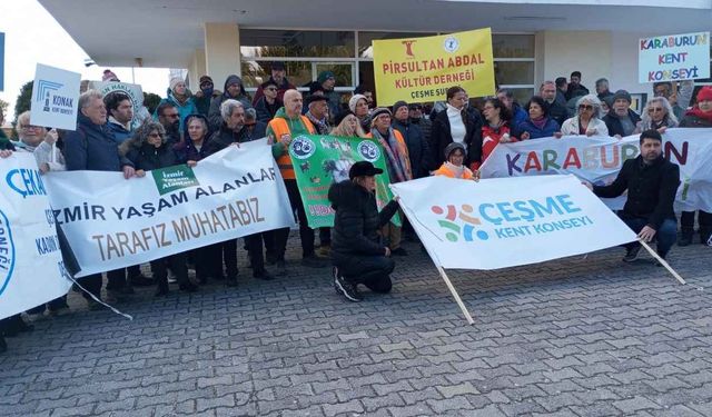 Çeşmeliler doğaya sahip çıkıyor: Çevreciler ve halk ÇED toplantısını durdurdu