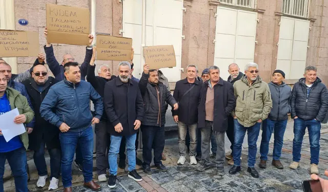 İZBETON emekli işçileri kıdem tazminatları için mücadele ediyor: Bizimle masaya oturun, hakkımızı teslim edin!