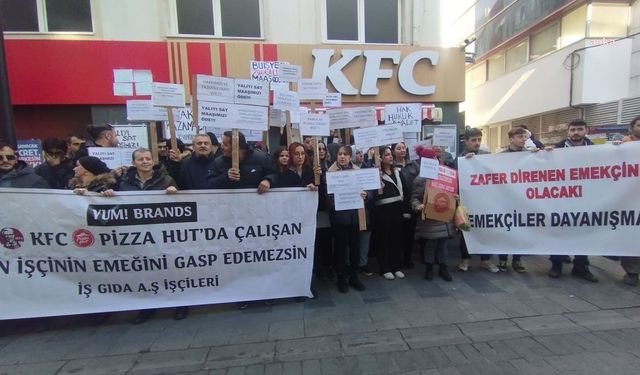 İzmir'de KFC ve Pizza Hut çalışanları eylemi: Konkordato ilanında şaibe iddiası!