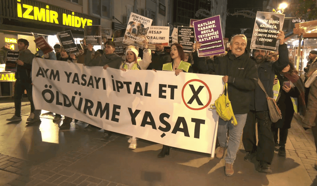 İzmir Yaşam Hakları Savunucuları Necla teyze için yürüdü: Katliam yasası iptal edilsin!