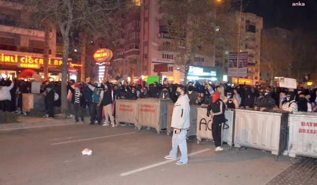 İzmir'de İmamoğlu protestoları sürüyor: Polis TOMA ile müdahale etti