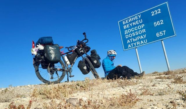 İzmirli gezgin bisikletiyle dünyayı dolaşıyor: Sıradaki rota Asya!