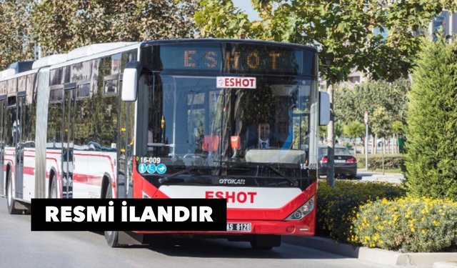 ESHOT Genel Müdürlüğü ihale ilanı