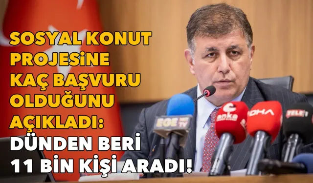 Tugay sosyal konut projesine kaç başvuru olduğunu açıkladı: Dünden beri 11 bin kişi aradı!