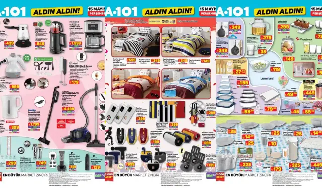 A101'e piknik sepeti geliyor: 15 Mayıs Perşembe A101 Aktüel Aldın Aldın kataloğu açıklandı