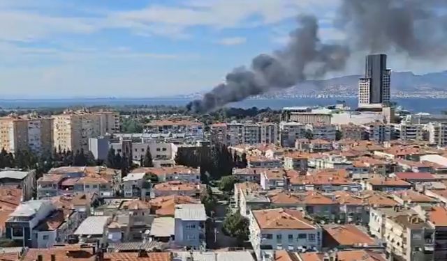 İzmir'de korkutan anlar: Balçova'da yangın çıktı!