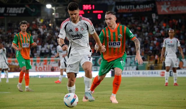 Beşiktaş, Alanyaspor deplasmanında beraberlik aldı: 1-1
