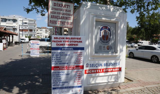 Efes Selçuk'ta trafiği rahatlatacak düzenleme: Otoparkta süre uzatıldı