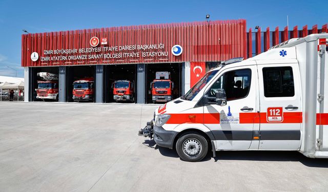 Yangınla mücadeleye dev yatırım: İzmir'e yeni itfaiye istasyonu